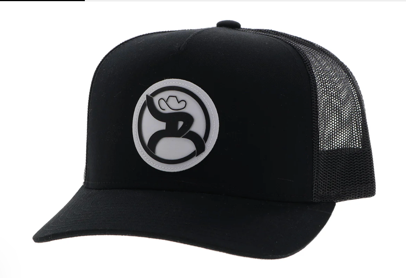 Hooey Youth Roughy 2.0 Black Trucker Cap 4046T-BK-Y