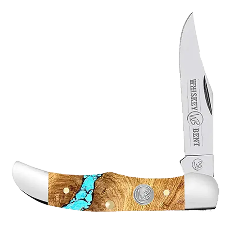 Whiskey Bent Turquoise River Locking Knife WB13-14