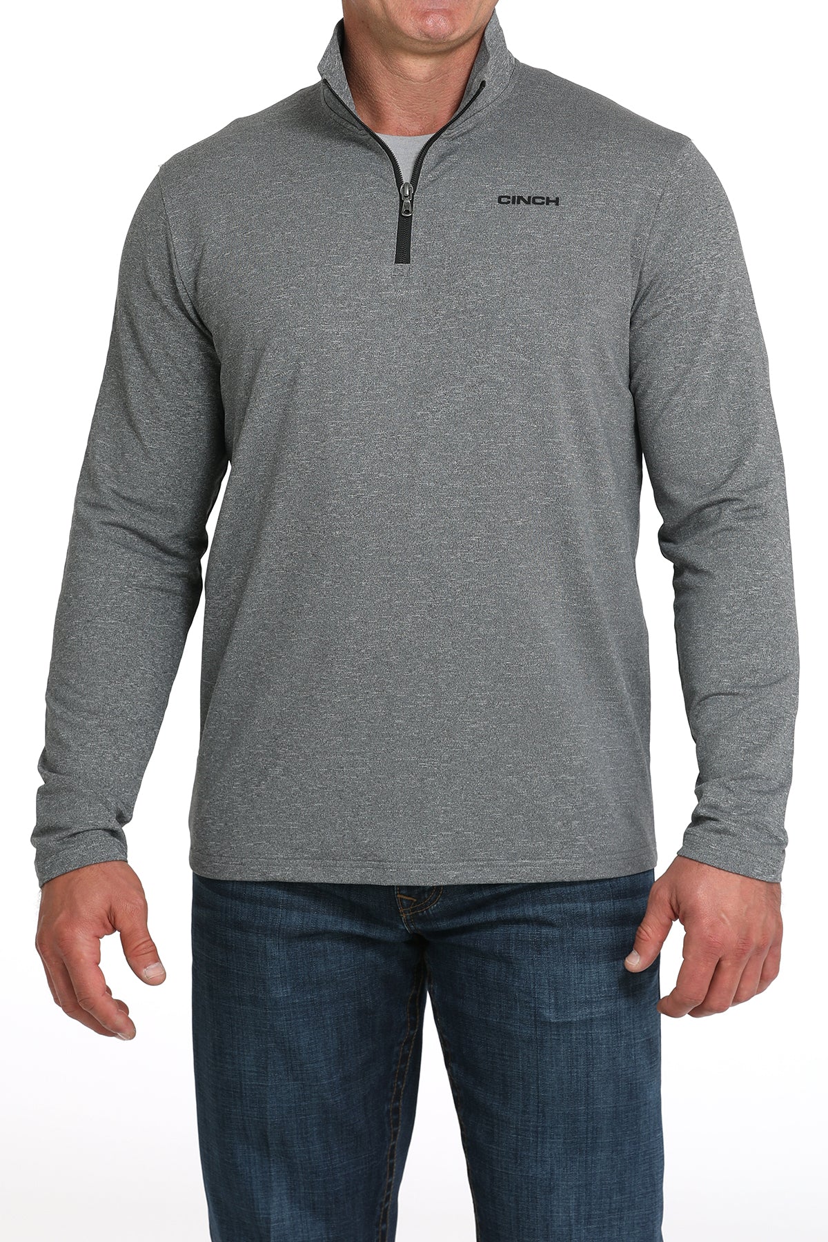 Cinch Men's Charcoal Arenaflex 1/4 Zip Pullover MTK1882003