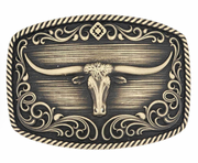 Montana Silversmiths Longhorn Legend Heritage Attitude Buckle