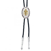 Montana Silversmiths Rope and Bar Triple Cross Bolo Tie BT26-855