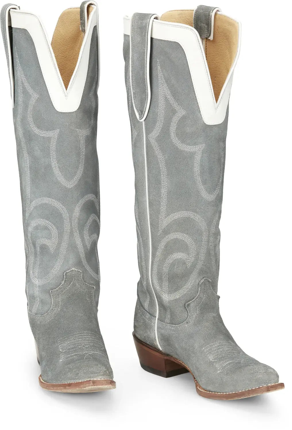 Justin Women's Verlie Dusty Blue Western Boot.