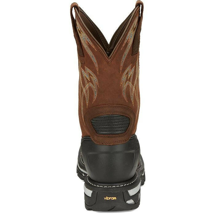Justin Men's Frontline HiViz Waterproof Work Boot.