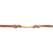 Classic Equine Brass Ball Curb Strap.