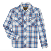 Wrangler Boy's Retro Long Sleeve Shirts Blue/Red 2359588.