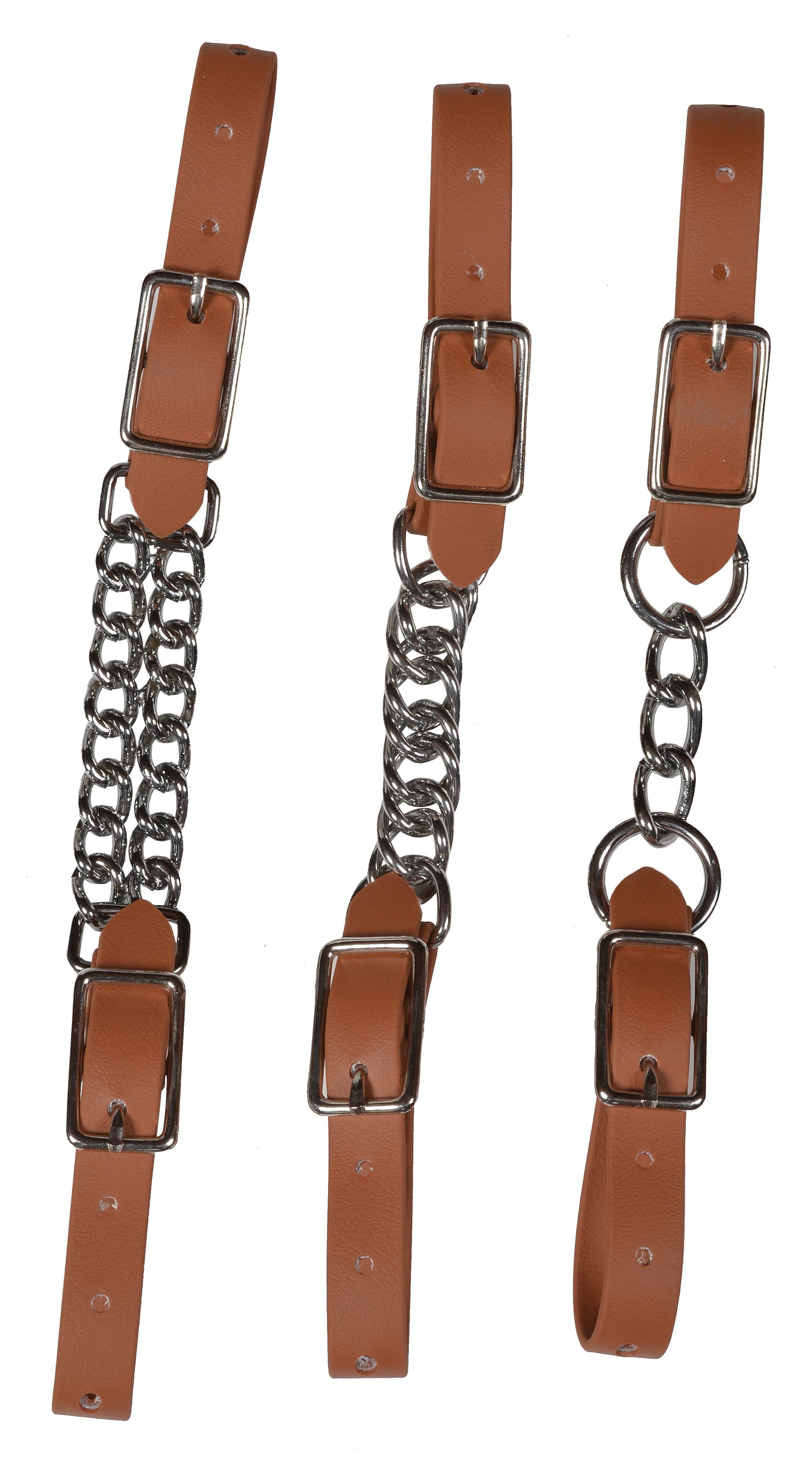Berlin Custom Leather Beta Double Chain Curb Strap BE415A