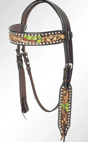 American Darling Tooled Browband Headstall ADEE312-HS