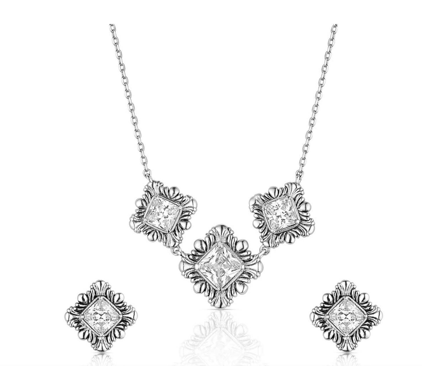Montana Silversmiths Square Dance Jewelry Set JS6450