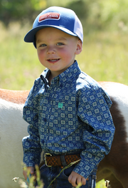 Cinch Infant Boy's Royal Printed Shirt MTW7062385