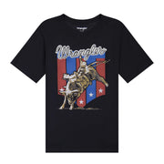 Wrangler Boys Short Sleeve T-Shirt Blk 2379616.
