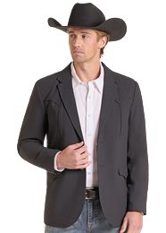 Rock & Roll Black Western Sports Coat BM96CO7487.