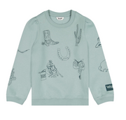 WRANGLER GIRLS CREW HOODIE BLU 2385510.