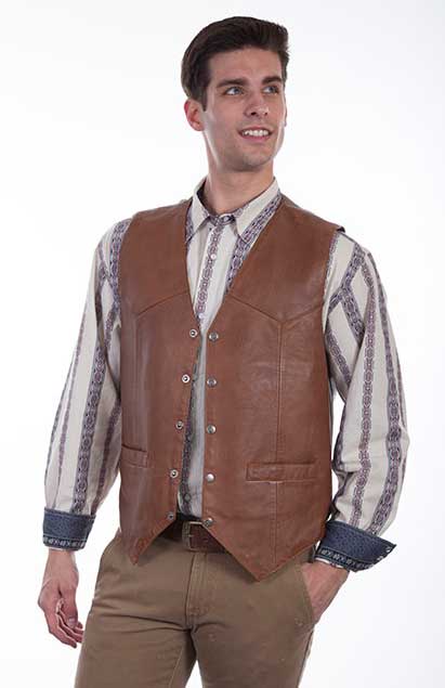 SCULLY SNAP FRONT LAMB VEST 507.