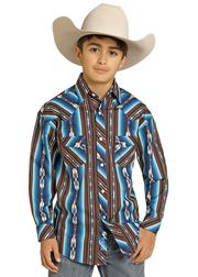 Rock & Roll Boy's Striped Long Sleeve Shirt BBN2S07649