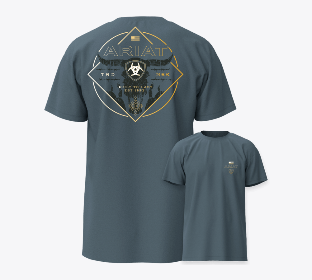 Ariat Men's Triple Stacker LT Denim T-Shirt 10079365.