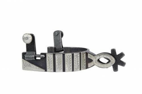 Professional's Choice Striped Silver Spurs.
