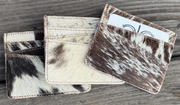 COUNTRYSIDE COWHIDE CREDIT CARD HOLDER.