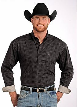 Panhandle Slim Men's Diamond Print Button Down Shirt 36D4134 C3 XL