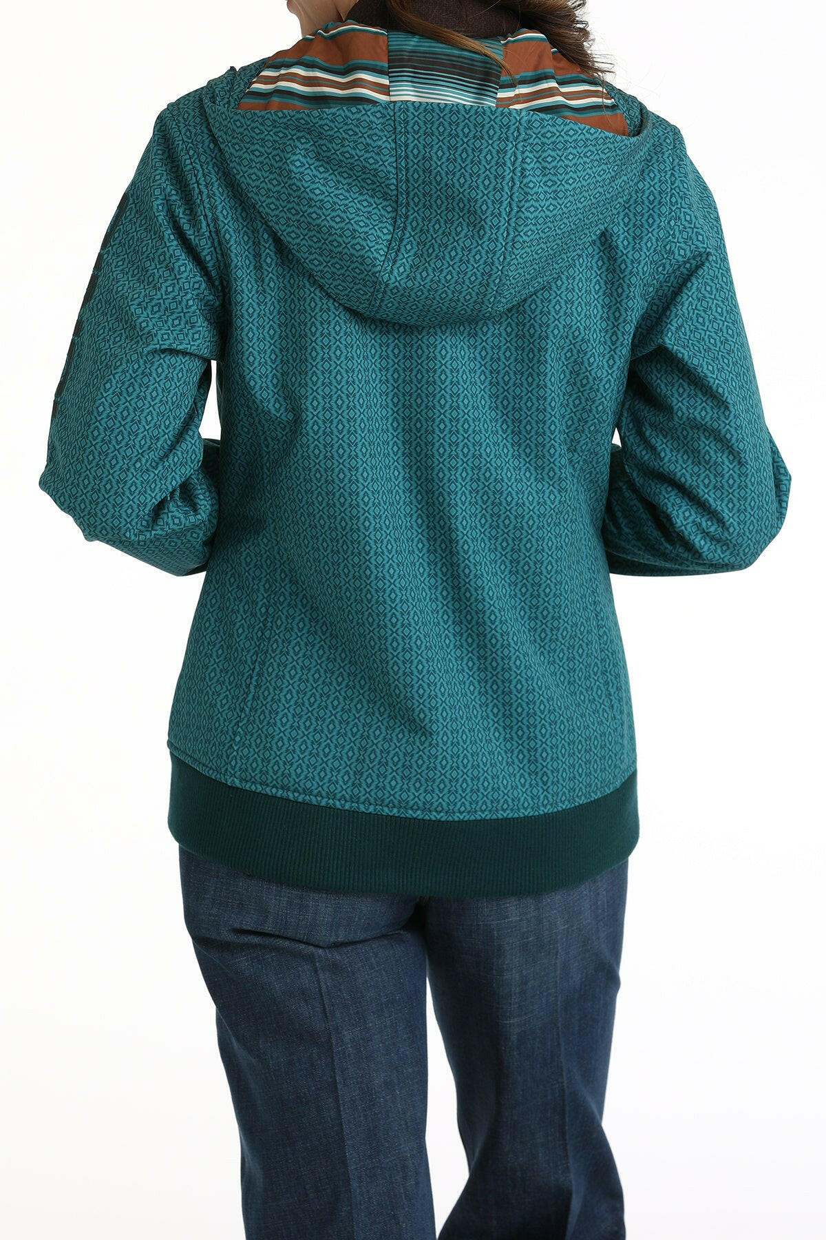 Cinch Women's Teal Bonded Hoodie.