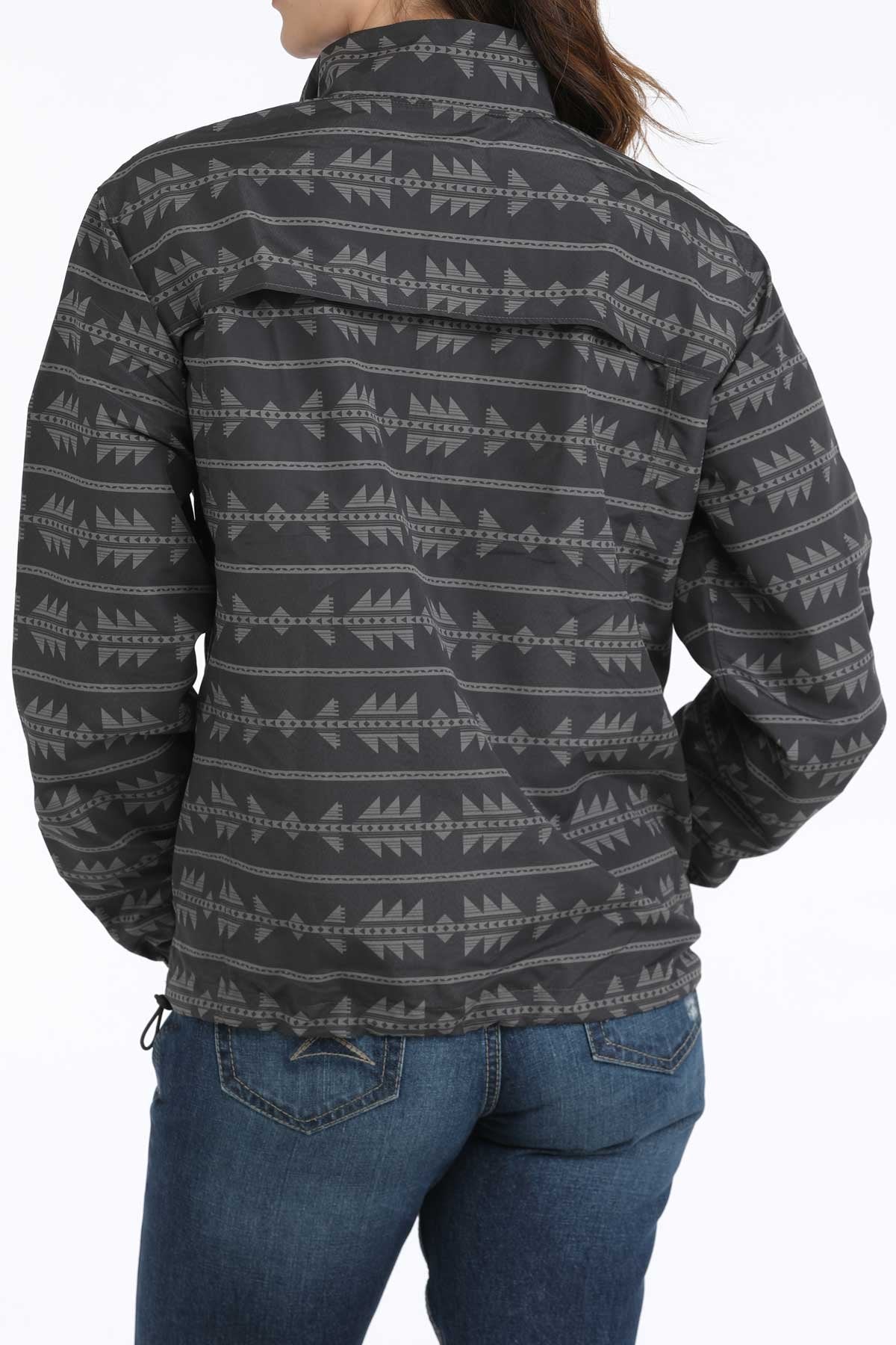 Cinch Women's Southwestern Print 1/2 Zip Windbreaker