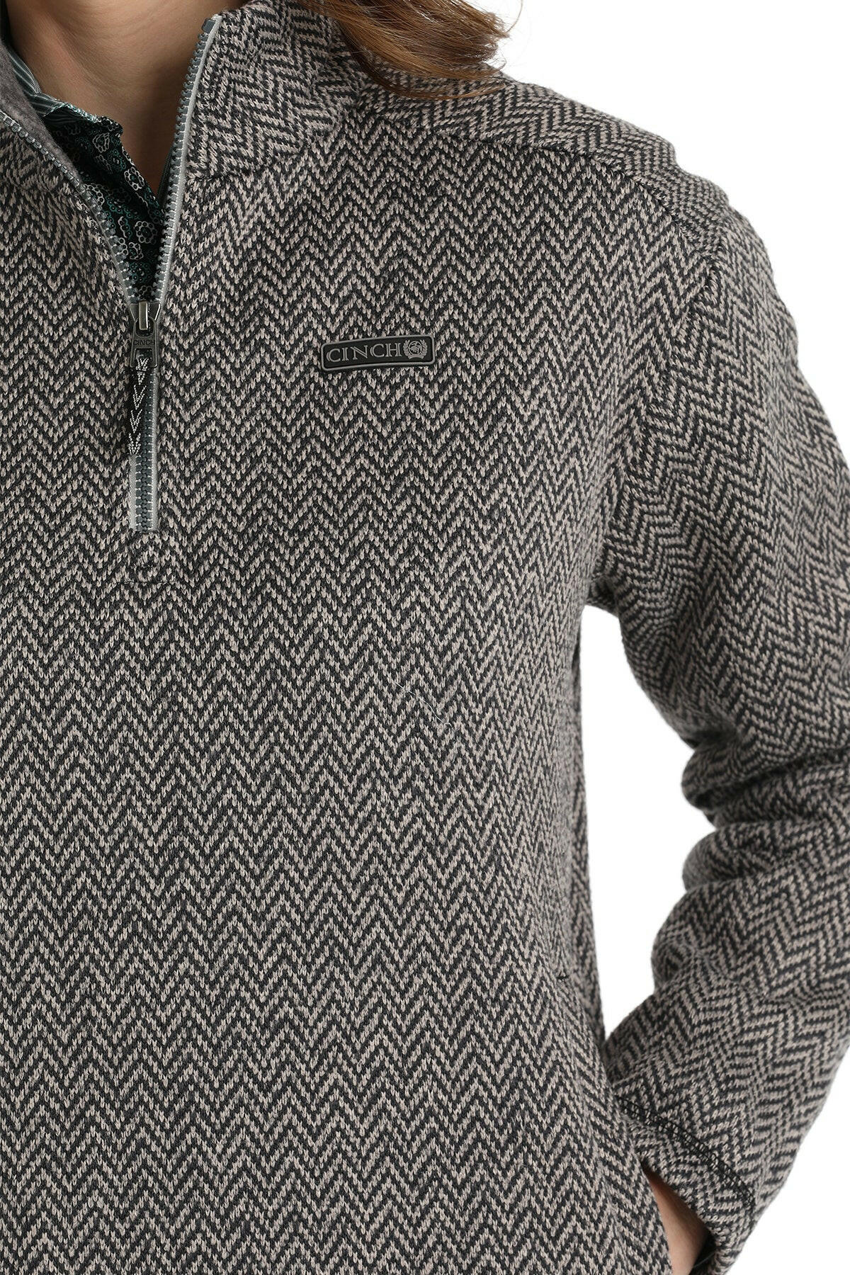 Cinch Women's Gray Pullover.