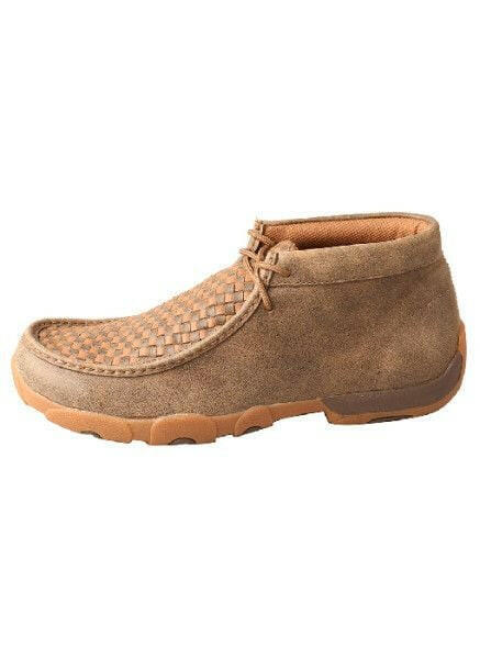 Twisted X Men's Tan Woven Driving Moccasin.