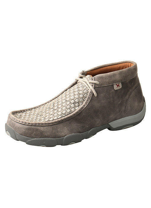Twisted X Men's Grey Woven Driving Moccasin.