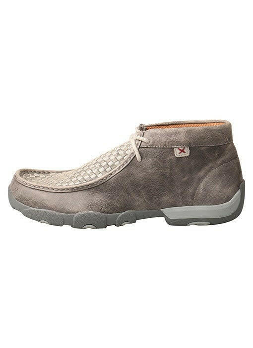 Twisted X Men's Grey Woven Driving Moccasin.