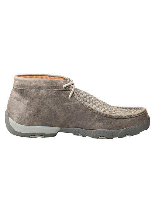 Twisted X Men's Grey Woven Driving Moccasin.