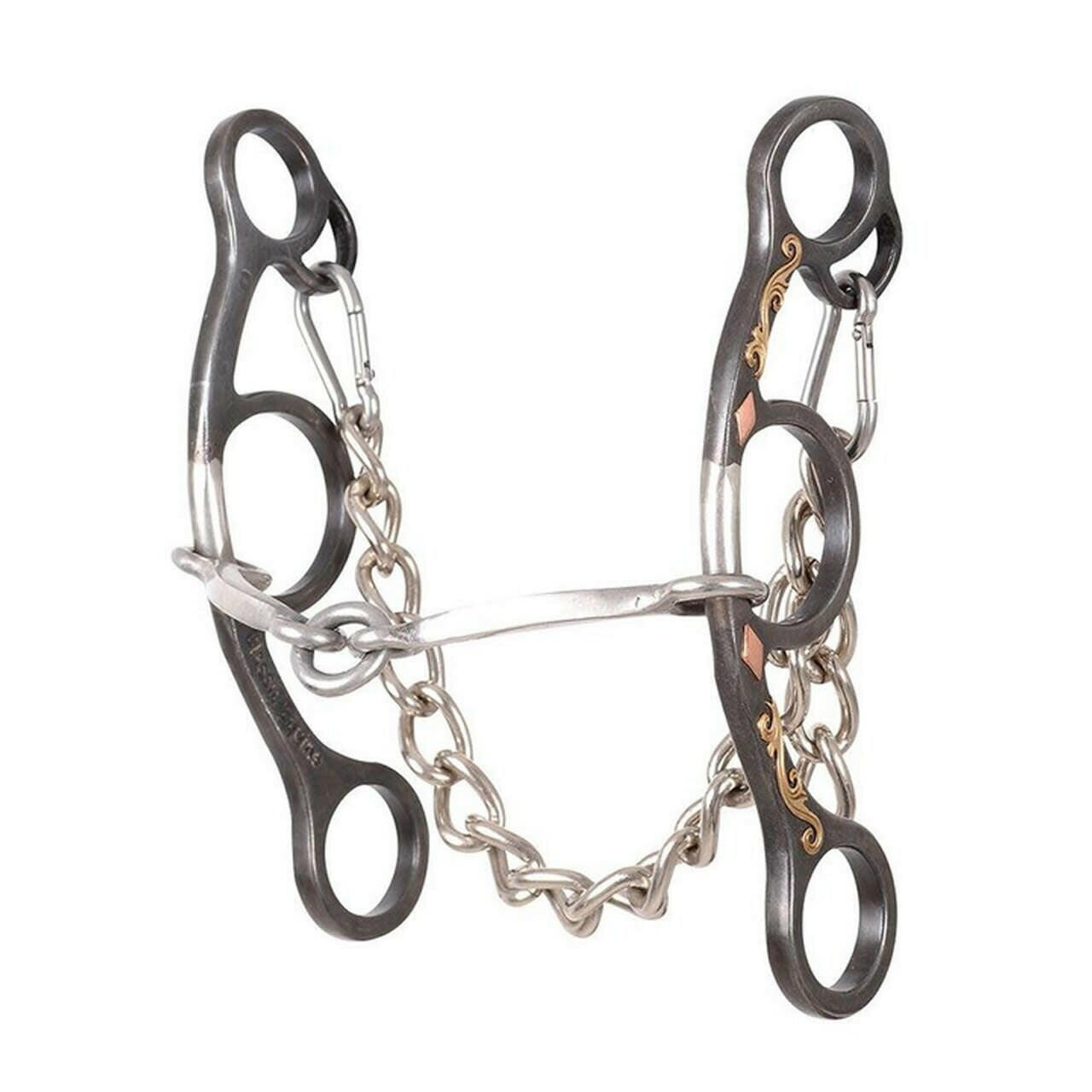 CE Diamond Short Shank O Ring Square Snaffle Gag Bit BBIT3SSG33SS.