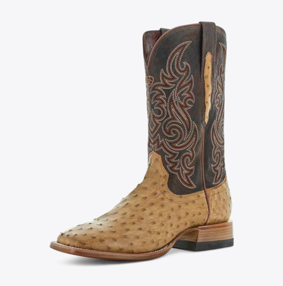 Ariat Men's Classic Cash Full Quill Ostrich Boot.