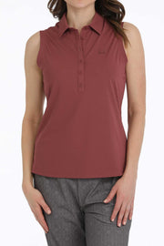Cinch Women's Sleeveless Polo