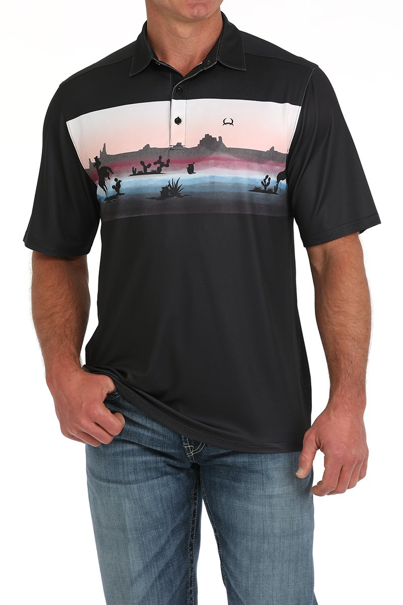 Cinch Men's Wild West Polo Shirt