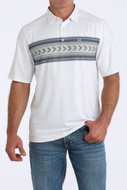 Cinch Men's Geometric Print Polo Shirt