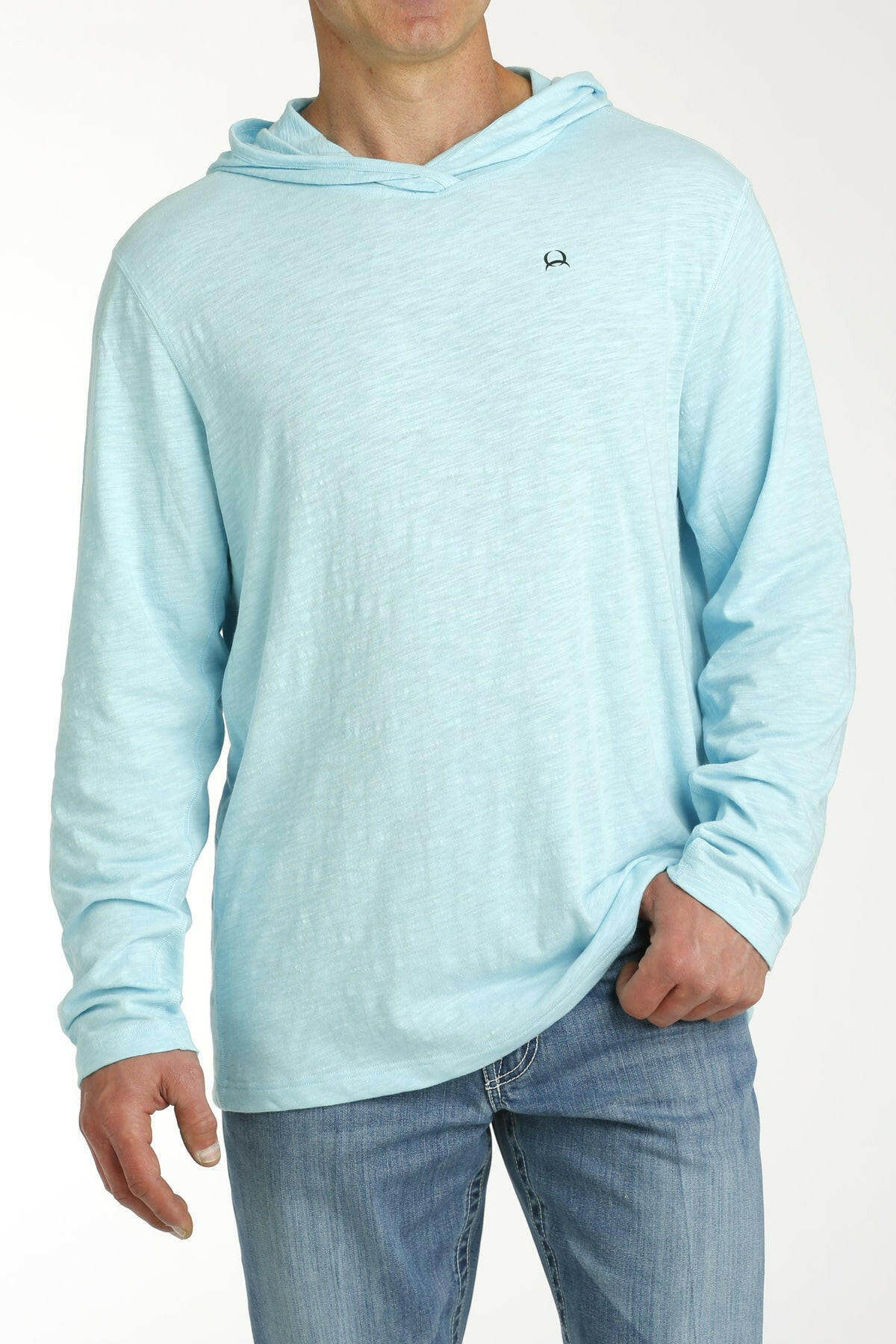 Cinch Men's Light Blue ArenaFlex Hoodie.