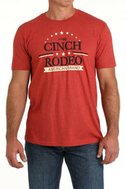 Cinch Men's Red Graphic Tee.
