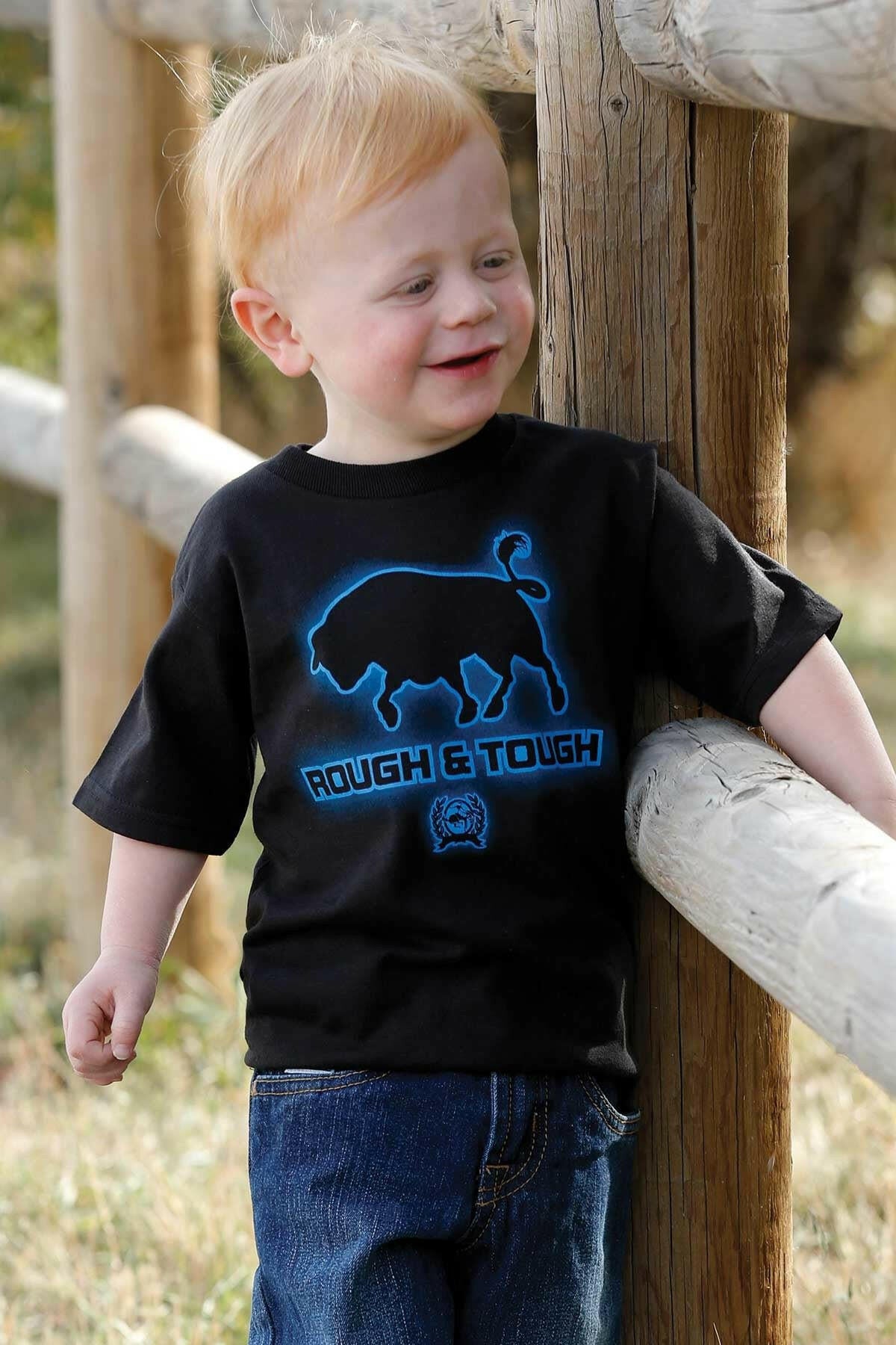 Cinch Boys Black Graphic Tee.