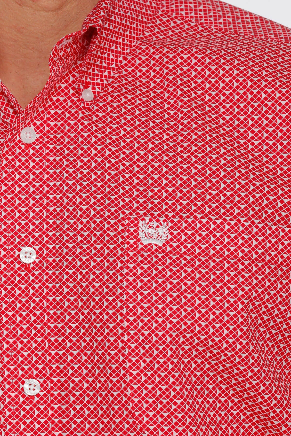 Cinch Men's Red Patterned Shirt.
