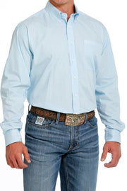 Cinch Men's Light Blue Button Down Shirt C3 Size Small.