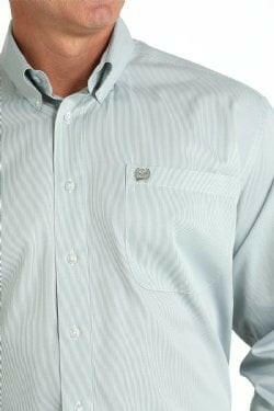 Cinch Men's Tencel Micro-Stripe Button Down Shirt.