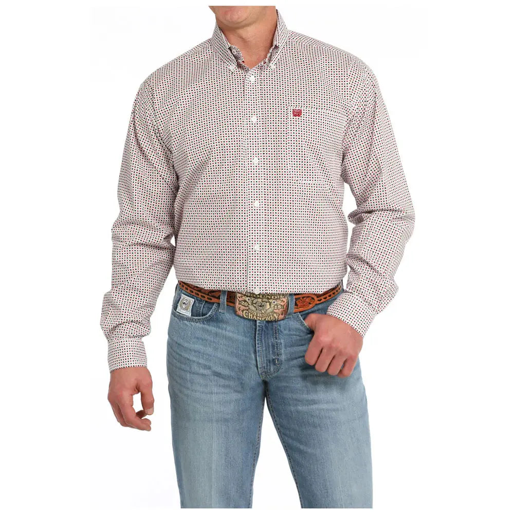 Cinch Men's Print Button Down Shirt.