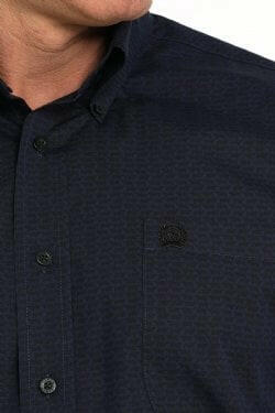 Cinch Men's Cattle Print Button Down Shirt.