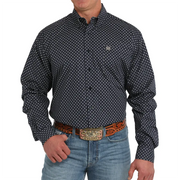 Cinch Men's Geometric Print Button Down Shirt.