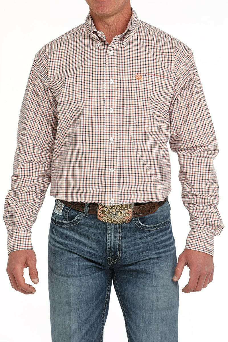 Cinch Men's Plaid Button Down Shirt.