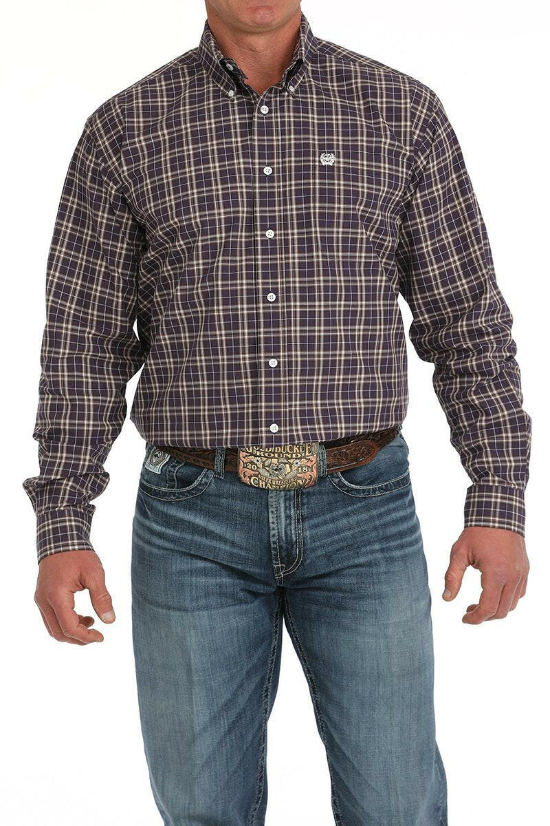 Cinch Men's Plaid Button Down Shirt #MTW1105879.