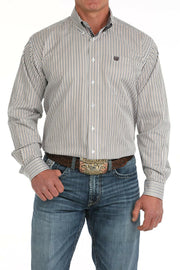 Cinch Men's Striped Button Down Shirt #MTW1105880.