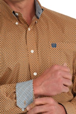 Cinch Men's Geometric Print Button Down Shirt