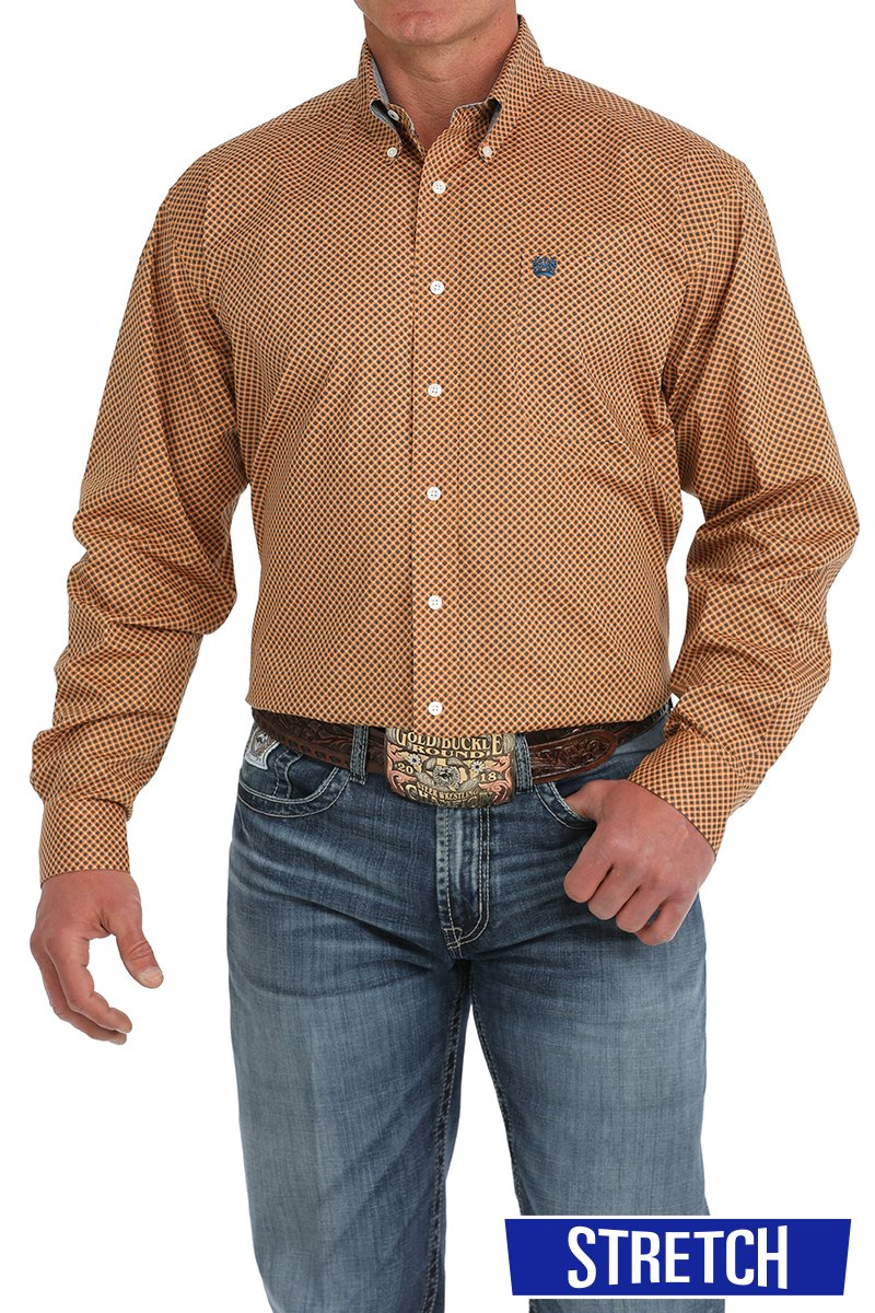 Cinch Men's Geometric Print Button Down Shirt