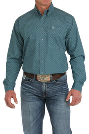 Cinch Men's Medallion Print Button Down Shirt