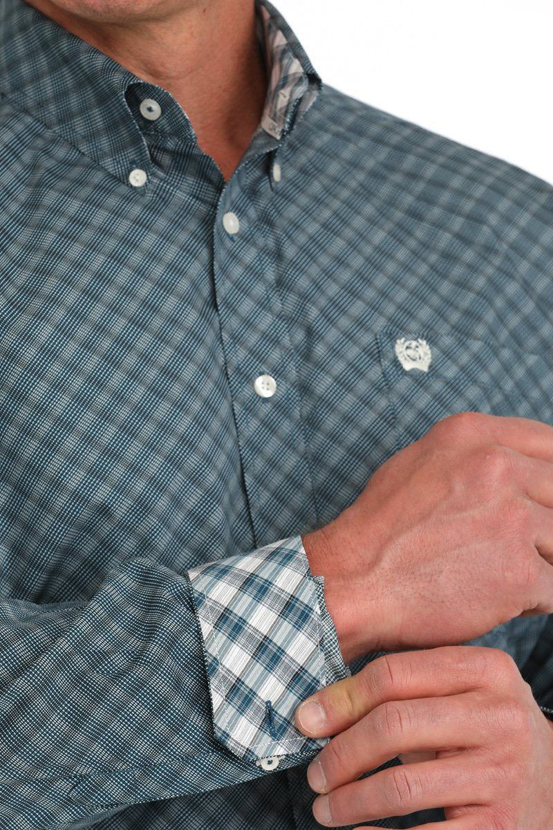 Cinch Men's Geometric Print Button Down Shirt